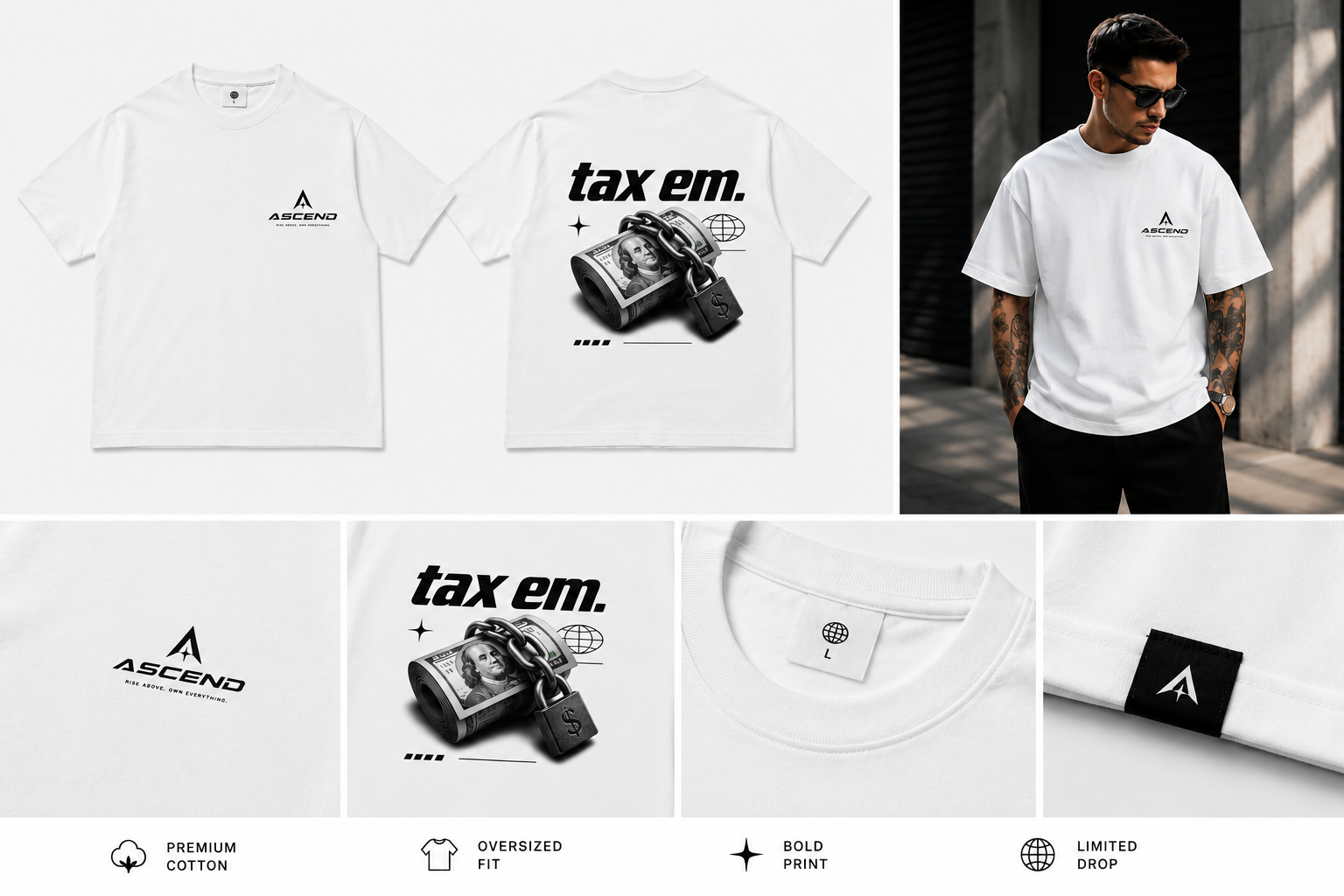 tax em. Tee